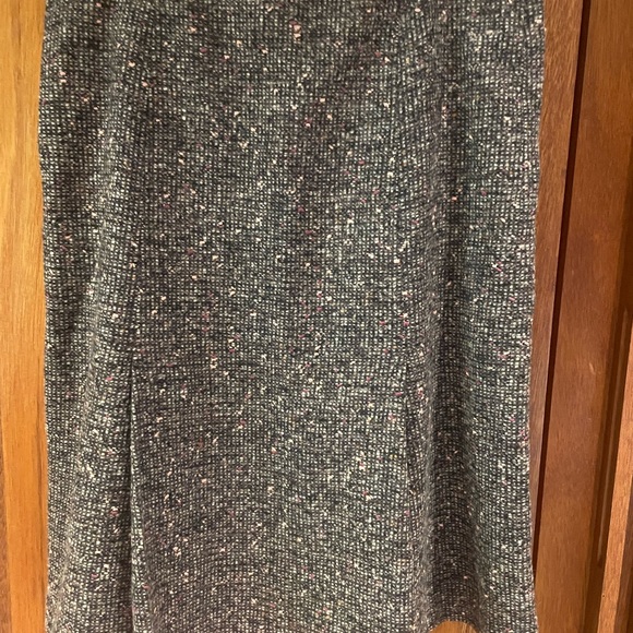 MaxMara 3 Piece Suit Skirt Blazer Jacket Blouse Wool Silk Tweed M - Picture 3 of 13